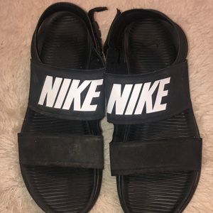 Black Nike sandals!